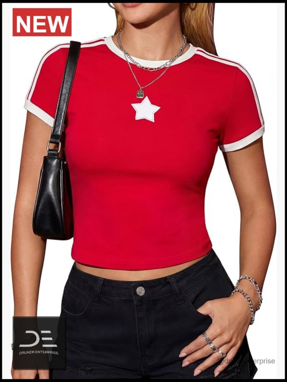 Y2K Crop Top Going Out Workout Tee Short Sleeve Basic Summer Gym Outfits